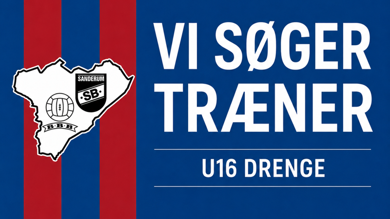 ⚽ BBB/SB-samarbejdet søger ny U16-træner ⚽